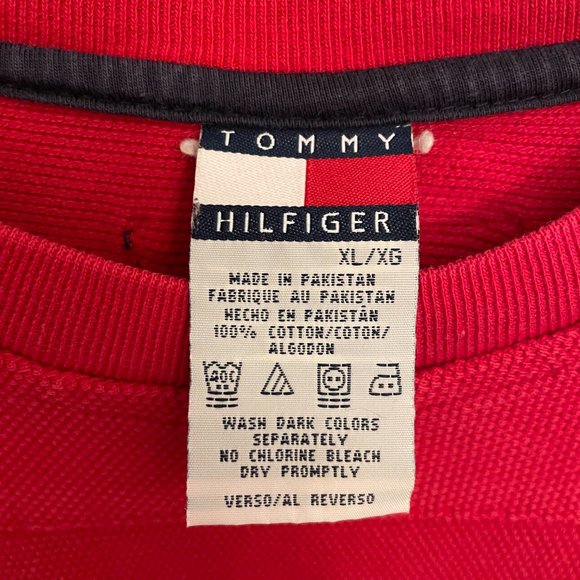 Tommy Hilfiger red long sleeved tee for men - Picture 2 of 4
